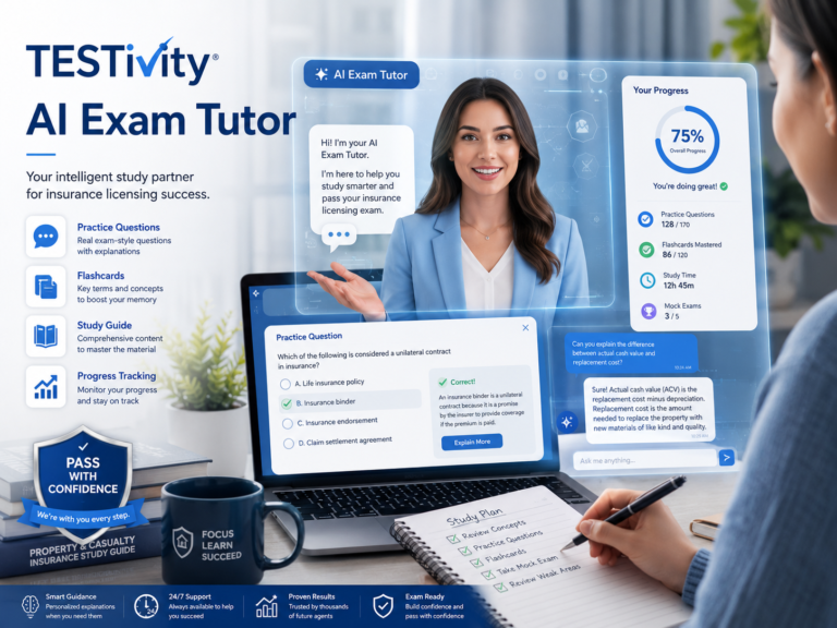 TESTivity AI Insurance Exam Tutor